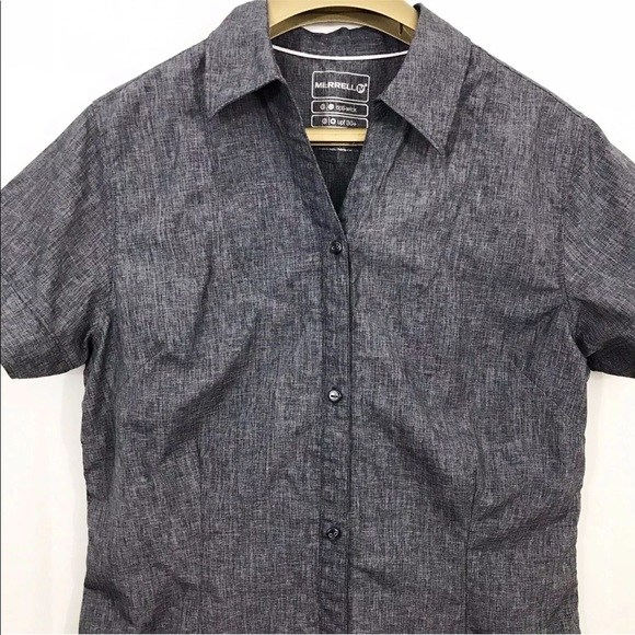 Merrell Women Shirt Opti Wick Upf 30 Hiking Top - Picture 1 of 8